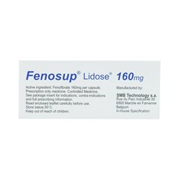 Thuốc Fenosup 160mg Hyphens điều trị cholesterol máu và triglycerid máu cao (3 vỉ x 10 viên)