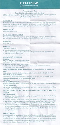 Dung dịch thụt trực tràng Fleet Enema giảm chứng táo bón không thường xuyên (133ml)