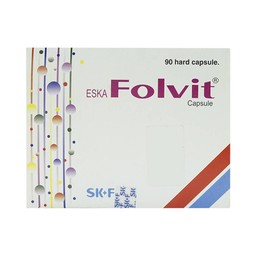 Thuốc Eskafolvit Capsule Eskayef phòng và điều trị bệnh thiếu máu do thiếu sắt (15 vỉ x 6 viên)