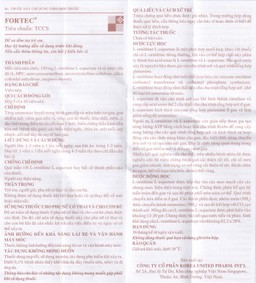 Thuốc Fortec United tăng ammoniac huyết trong bệnh gan cấp và mãn tính (5 vỉ x 10 viên)