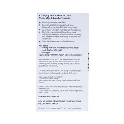 Thuốc Fosamax Plus 70mg/5600IU MSD điều trị loãng xương (1 vỉ x 4 viên)