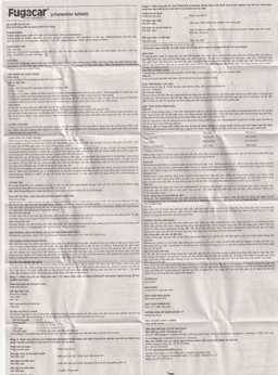 Thuốc Fugacar Janssen hương trái cây điều trị nhiễm một hay nhiều loại giun đường ruột (1 viên)