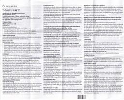 Thuốc Galvus Met 50mg/500mg Novartis điều trị đái tháo đường típ 2 (6 vỉ x 10 viên)