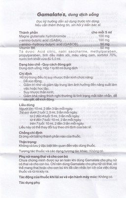 Dung dịch Gamalate B6 điều trị suy nhược thần kinh (80ml)