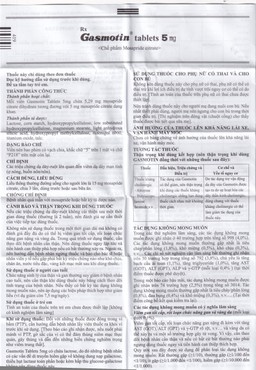 Thuốc Gasmotin 5mg Eisai điều trị viêm dạ dày mạn tính (3 vỉ x 10 viên)