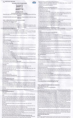 Thuốc Givet-10 Davipharm phòng và điều trị viêm phế quản mạn tính (4 vỉ x 7 viên)