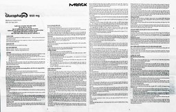 Thuốc Glucophage 850mg Merck điều trị đái tháo đường típ 2 (5 vỉ x 20 viên)