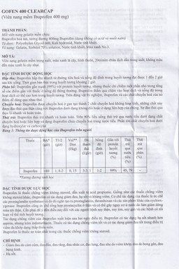 Thuốc Gofen 400 MEGA We care điều trị hạ sốt, giảm đau (5 vỉ x 10 viên)