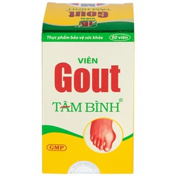 Viên Gout Tâm Bình hỗ trợ giảm triệu chứng đau do gút (60 viên)
