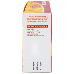 Bột Hapacol 250 DHG giảm đau, hạ sốt (24 gói)
