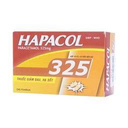 Thuốc Hapacol 325 DHG điều trị đau đầu, đau nửa đầu, đau răng (10 vỉ x 10 viên)