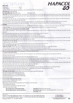 Bột Hapacol 80 DHG giảm đau, hạ sốt (24 gói)