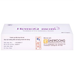 Thuốc HemoQ Mom phòng ngừa và điều trị thiếu máu (3 vỉ x 10 viên)