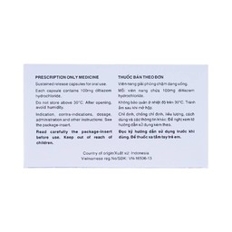 Thuốc Herbesser R100 điều trị tăng huyết áp vô căn, đau thắt ngực ổn định (10 vỉ x 10 viên)