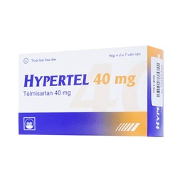Thuốc Hypertel 40mg Pymepharco điều trị cao huyết áp vô căn (4 vỉ x 7 viên) 