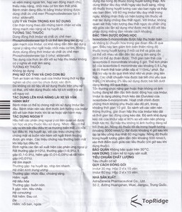 Thuốc Imdur 60mg AstraZeneca điều trị dự phòng đau thắt ngực (2 vỉ x 15 viên)