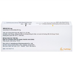 Thuốc Imdur 60mg AstraZeneca điều trị dự phòng đau thắt ngực (2 vỉ x 15 viên)