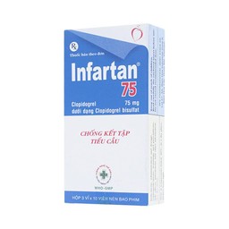 Thuốc Infartan 75 OPV phòng ngừa các biến cố do huyết khối động mạch (3 vỉ x 10 viên)