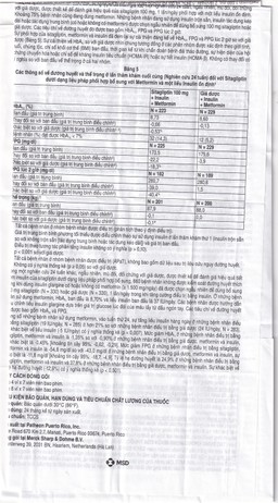 Viên nén Janumet 50mg/500mg MSD điều trị đái tháo đường típ 2 (4 vỉ x 7 viên)