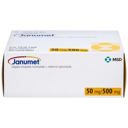 Viên nén Janumet 50mg/500mg MSD điều trị đái tháo đường típ 2 (4 vỉ x 7 viên)