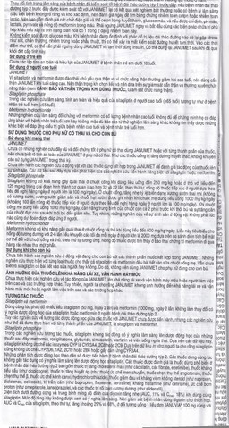 Viên nén Janumet 50mg/500mg MSD điều trị đái tháo đường típ 2 (4 vỉ x 7 viên)