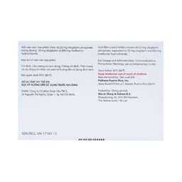 Viên nén Janumet 50mg/850mg MSD điều trị đái tháo đường típ 2 (4 vỉ x 7 viên)