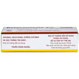 Kem bôi da Ketoconazole 2% Mekophar điều trị nấm ở da và niêm mạc (5g) 