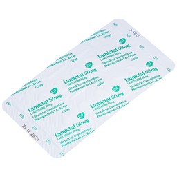 Viên nén Lamictal 50mg GSK điều trị động kinh và phòng ngừa bệnh rối loạn lưỡng cực (3 vỉ x 10 viên)