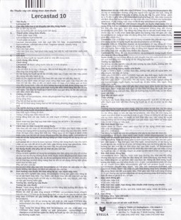 Viên nén Lercastad 10 Stella điều trị tăng huyết áp nguyên phát từ nhẹ đến trung bình (6 vỉ x 10 viên)