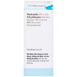 Thuốc phun mù Lidocain 10% Egis dùng trong chỉ định gây tê tại chỗ (38g)