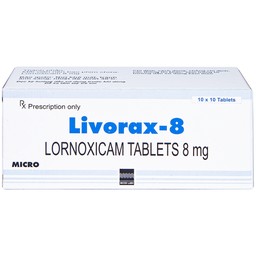 Viên nén Livorax-8 Micro giảm đau và chống viêm xương khớp (10 vỉ x 10 viên)