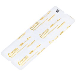 Dung dịch tiêm Lovenox 4000 anti-Xa IU/0.4 ml điều trị dự phòng bệnh thuyên tắc huyết khối tĩnh mạch (2 ống)