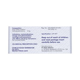 Viên nén Medexa 4mg PT. Dexa Medica chống viêm, giảm viêm khớp dạng thấp (10 vỉ x 10 viên)