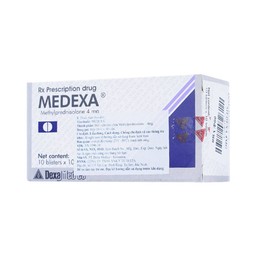 Viên nén Medexa 4mg PT. Dexa Medica chống viêm, giảm viêm khớp dạng thấp (10 vỉ x 10 viên)