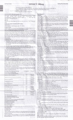 Thuốc Meiact 200mg điều trị viêm amidan, viêm họng cấp tính, viêm xoang xương hàm (2 vỉ x 10 viên)