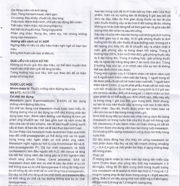 Thuốc Mesalazine 500mg SaviPharm điều trị viêm loét đại tràng (10 vỉ x 10 viên)