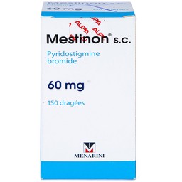 Viên nén Mestinon S.C. 60mg Menarini điều trị nhược cơ,  tắc ruột do liệt ruột và bí tiểu sau phẫu thuật (150 viên)