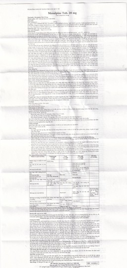 Viên nén Mesulpine 20mg YooYoung điều trị bệnh trào ngược dạ dày, thực quản (2 vỉ x 14 viên) 