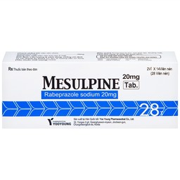 Viên nén Mesulpine 20mg YooYoung điều trị bệnh trào ngược dạ dày, thực quản (2 vỉ x 14 viên) 