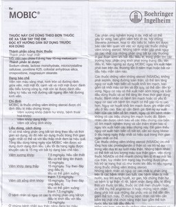 Thuốc Mobic 7.5mg Boehringer điều trị viêm xương khớp (2 vỉ x 10 viên)