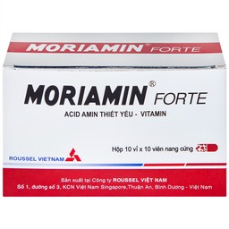 Viên nang cứng Moriamin Forte Roussel hỗ trợ duy trì và phục hồi sức khỏe (10 vỉ x 10 viên)