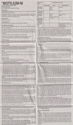 Viên nén Motilium-M Janssen điều trị triệu chứng nôn và buồn nôn (10 vỉ x 10 viên)