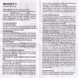 Viên nén Mozoly 5mg Cadila điều trị ợ nóng, buồn nôn, trào ngược dạ dày - thực quản (3 vỉ x 10 viên) 