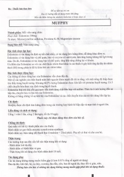 Viên nang cứng Mufphy 300mg Jin Yang Pharm điều trị bệnh hô hấp cấp và mạn tính (3 vỉ x 10 viên)