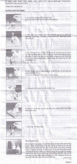 Thuốc xịt mũi Nasonex Bayer điều trị viêm mũi dị ứng (60 liều)