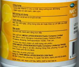 Viên tăng cường sức đề kháng Mega We Care Nat C (30 viên)