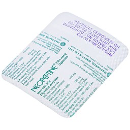 Men tiêu hóa Neopeptine Raptakos hỗ trợ điều trị đầy hơi, khó tiêu, biếng ăn (10 vỉ x 10 viên) 