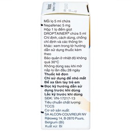 Thuốc nhỏ mắt Nevanac Alcon điều trị viêm, đau sau phẫu thuật đục thủy tinh thể (5ml)