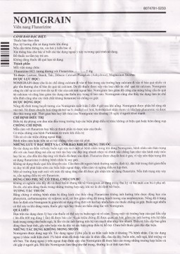 Thuốc Nomigrain 5mg Torrent điều trị đau nửa đầu (5 vỉ x 20 viên)