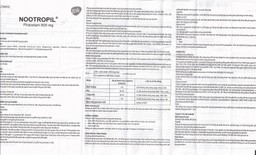 Viên nén Nootropil 800mg GSK điều trị hội chứng tâm thần (3 vỉ x 15 viên)